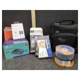 PRINTER PHOTO PAPER, DVD'S, CAMERA BAG & MORE