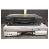 JVC COMBO DVD/VHS PLAYER & 4HEAD VHS PLAYER