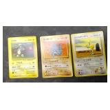 3 - 1996 JAPANESE POKEMON CARDS FROM BASE SET