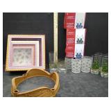 XMAS LIGHTS, ADVENT CANDLE WREATH, GLASSES & MORE