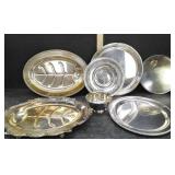 TRAYS & PLATTERS, SOME ARE SILVERPLATE