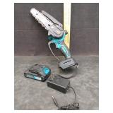 SHI TU HAND CHAIN SAW WITH BATTERY CHARGER