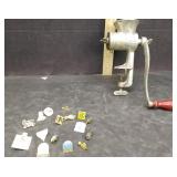 MEAT GRINDER  & COLLECTABLE PINS-SEE PICS