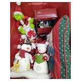 TOTE OF XMAS DECOR