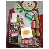TOTE OF XMAS DECOR