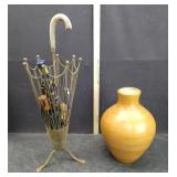 UMBRELLA STAND AND VASE