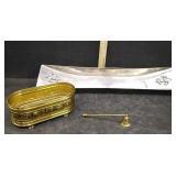 DECOR TRAY W/FLEUR DE LIS, BRASS DECOR & MORE