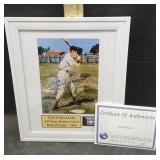 TED WILLIAMS 8ï¿½10 SIGNED PHOTOGRAPH WITH COA