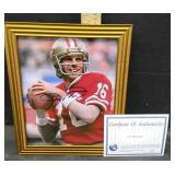 JOE MONTANA SIGNED PHOTO W/ COA 8ï¿½10