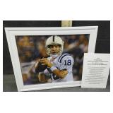 PEYTON MANNING 8ï¿½10 SIGNED PHOTOGRAPH WITH COA