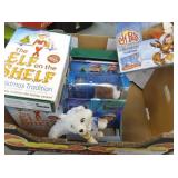 BOX OF ELF ON SHELF TOYS