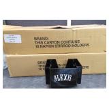 18 NAPKIN, STIRROD HOLDERS (2 BOXES)