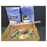 TARPS, JUMPER CABLES, FRAMING SQ & MORE