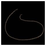 14K Gold Rope Chain Necklace
