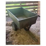 Metal Two-Wheeled Utility Dump Cart
