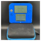Blue Nintendo 2DS Handheld Console With Case