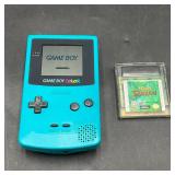 Blue Nintendo GameBoy Color Handheld Console +Game