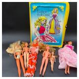 Fashion Doll Case With Barbie & Other Dolls