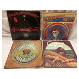 4 Grateful Dead LP Record Albums