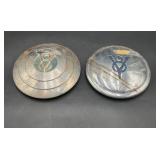 2 Vintage Ford V8 Hub Caps
