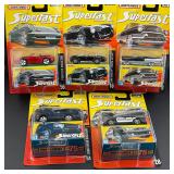 5 Matchbox Superfast Diecast Cars