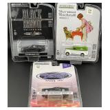 3 Greenlight Diecast Cars Black Bandit, N.Rockwell