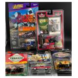 5 Diecast Cars: Racing, Baseball +