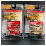 2 Johnny Lightning Hummer Diecast Cars