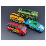 4 TMNT Mutant Ninja Turtles Diecast Cars