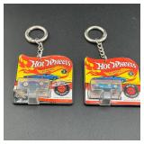 2 Hot Wheels Worlds Smallest Car Keychains