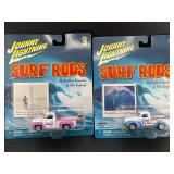 2 Johnny Lightning Surf Rods Diecast Cars