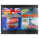 British Invasion & Surf Rods Johnny Lightning Cars