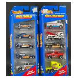 2 Hot Wheels Gift Packs Race Crew & Race Team