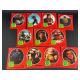 1990 TMNT Ninja Turtle Red Sticker Card Set 1-11