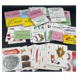 Lot of Gag Funny Cards & Tattoos