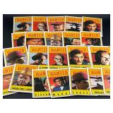 Lot of 22 Dick Tracy Wanted Sticker Trading Cards