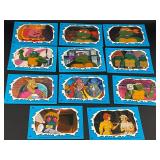 1990 TMNT Ninja Turtle Blue Sticker Card Set 1-11