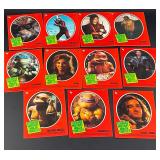 1990 TMNT Ninja Turtle Red Sticker Card Set 1-11