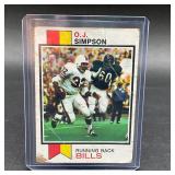 1973 Topps #500 O.J. Simpson Football Card