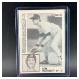 Don Mattingly #OF-1B Test Proof Baseball Card