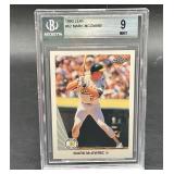 1990 Leaf #62 Mark McGwire Beckett 9 Mint