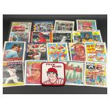 Lot of Pete Rose Baseball Cards & Patch