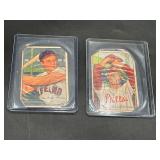 2 Bowman 1952 Baseball Cards: Al Rosen +