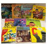 Lot of Kid's Vinyl: Smurfs, Sesame Street +