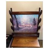 Deer shelf and magazine rack