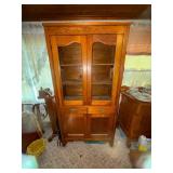 Wooden china cabinet