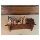 Shelf with decor