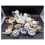 15 Decorative Teapots - Assorted Styles & Patterns