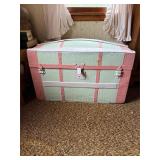 Pink and mint trunk and contents