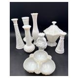 Westmoreland Paneled Grape Milk Glass